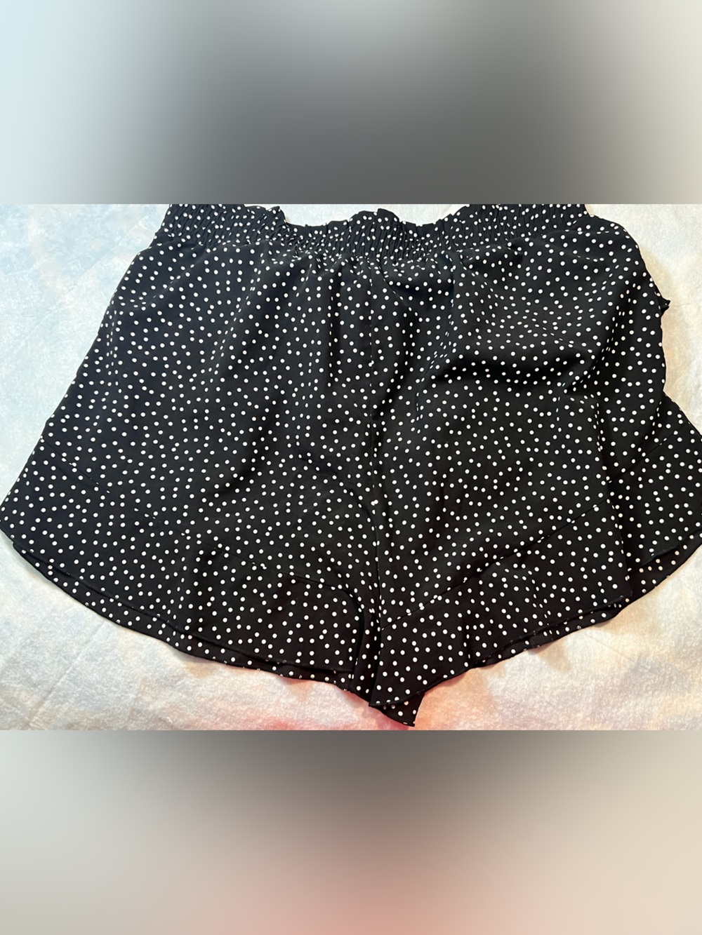 Nine Eighty New York Black Polka Dot mini Skort